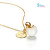 Sterling silver gold -plated breast milk model (material package)