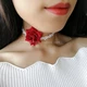 Red Rose + White Lace (аксессуары из нержавеющей стали)