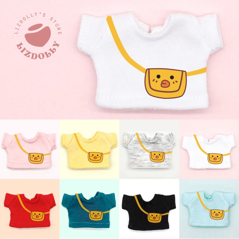 Printed T-shirt 45ob11 【 printing Short sleeve daily T-shirt 】 gsc Plastid Zhongbu bjd Baby Little cloth molly Meijie pig clothes