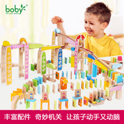 Cơ quan sang trọng domino bóng xây dựng khối kết hợp với trẻ em giáo dục thực hành đồ chơi món quà sinh nhật 3 tuổi +