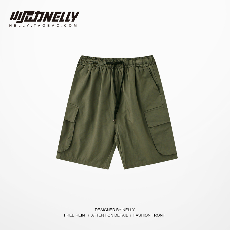 Army Green2021 summer new pattern Port style work clothes shorts men and women Korean version BF wind easy student motion leisure time shorts tide