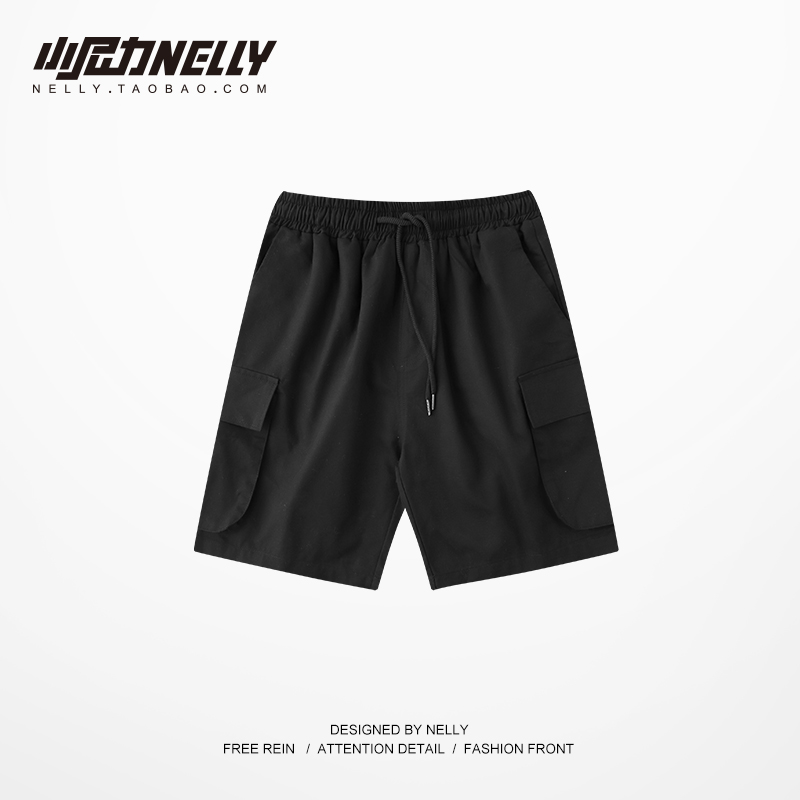 Black2021 summer new pattern Port style work clothes shorts men and women Korean version BF wind easy student motion leisure time shorts tide