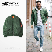 Ins cùng một đoạn tối chuyến bay áo khoác ma1 nam hip hop cao đường phố ấm áo ma-1 đứng cổ áo jacket nam giới và phụ nữ