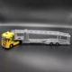 Ưu đãi đặc biệt Kaidiwei hợp kim kỹ thuật xe vận chuyển 1:50 xe hai lớp vận chuyển xe moóc phẳng mô hình xe đồ chơi - Chế độ tĩnh
