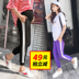 Hàn quốc phiên bản của các sọc màu phụ nữ mang thai voan quần quần lỏng kích thước lớn dạ dày lift quần thể thao quần mùa hè phần mỏng thủy triều Phụ nữ mang thai quần / quần bụng