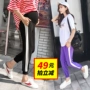 Hàn quốc phiên bản của các sọc màu phụ nữ mang thai voan quần quần lỏng kích thước lớn dạ dày lift quần thể thao quần mùa hè phần mỏng thủy triều quần bầu lót lông