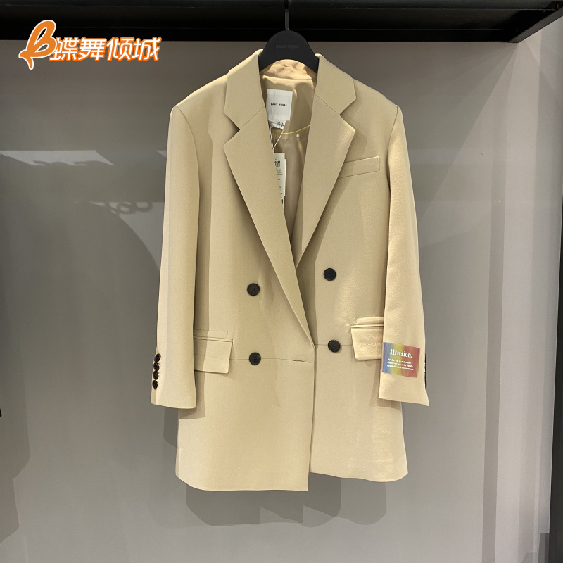 CamelWomen's wear / domestic Genuine products in the counter 2021 spring New clothes HUCA121C Korean version suit loose coat