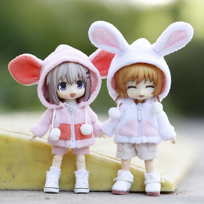 taobao agent OB11 baby accessories cute animal jacket GSC body ymy molly 12 points BJD clothes rabbit