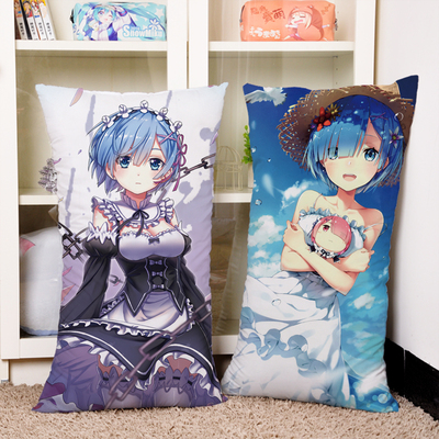 taobao agent Re Zero - Starting Life in Another World Rem Rem Emilia Ram Anime Pillow Throw Pillow