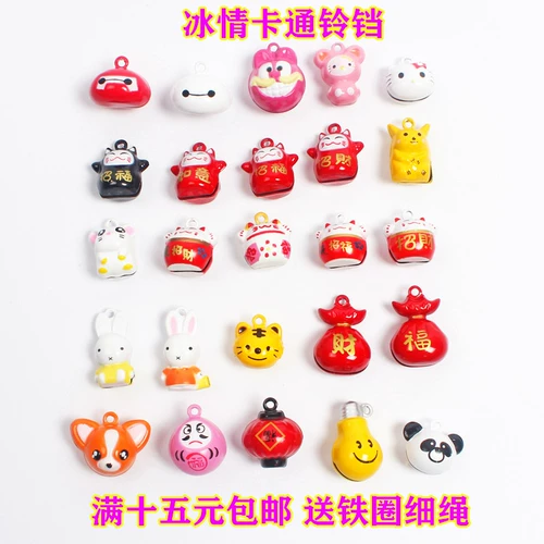 Мультяшный колокольчик, подвеска, чокер с аксессуарами, кошки и собаки, на удачу, домашний питомец, «сделай сам»