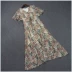 2019 Xia Yi Collection Váy và Vẻ đẹp Giảm giá Phụ nữ Tính khí cổ chữ V Dây rút Hoa Voan Váy dài - Váy dài Váy dài