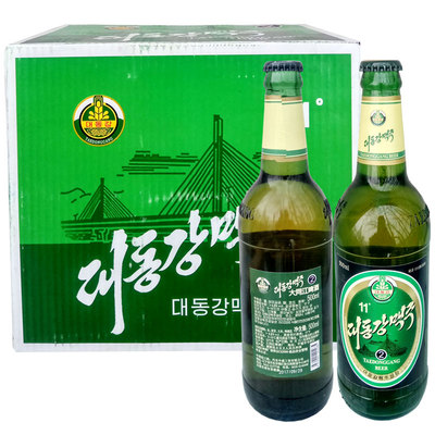 朝鲜原装进口平壤特产大同江啤酒2号500ml*5