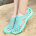 Kẹo lỗ màu giày nữ kích thước lớn dép nhựa giày bãi biển tổ chống trượt nước trôi dép giày thạch Sandal