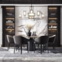 Mới Trung Quốc phong cách bàn ăn gỗ rắn và ghế kết hợp hiện đại Zen bàn tròn nhà hàng biệt thự mô hình nội thất phòng tùy chỉnh 377140 - Bộ đồ nội thất kệ tivi đẹp