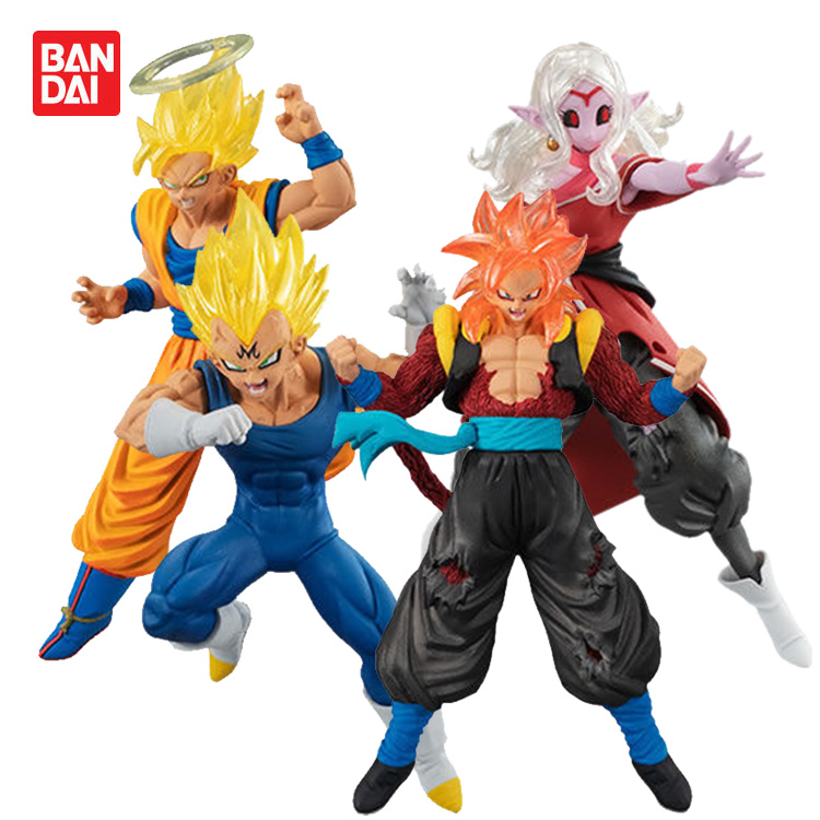 A Set Of 4 ModelsWan Dai Dragon Ball exceed VS Longzhu character modelling series 14 Sun WuKong Begita Gashapon