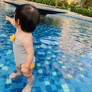 Cat Bay 2019 Summer New Girl Sling Áo tắm một mảnh Nữ Baby Bow Đồ bơi dễ thương Little Girl Ins - Đồ bơi trẻ em