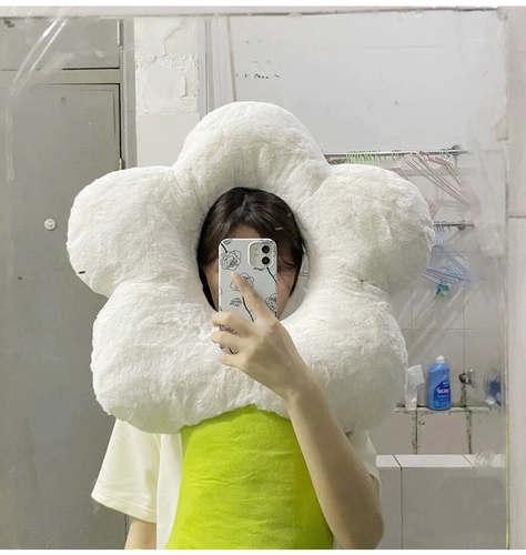 Милая большая подушка для сна, в цветочек