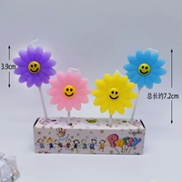 Flower Smiley Candle Four -color 4 заполнен 3,2 юаня на коробку