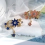 Nhật Bản và Hàn Quốc đơn giản nữ hoàng trâm cài kim cương kim cương năm cánh sao pin khăn quàng cổ khóa với phụ kiện - Trâm cài trâm hoa cài áo