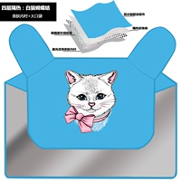 (Синий) Meow Star Girl-Four-слоя+карман