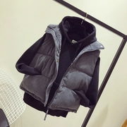 Corduroy vest nữ mùa thu và mùa đông lỏng lẻo sinh viên Hàn Quốc ngắn đại học gió bf hoang dã áo khoác cashmere