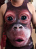 Vui Gorilla 3d thực tế khỉ mồ hôi vest chất béo cộng với chất béo XL của nam giới ba chiều mô hình động vật đáy áo Lót