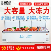 Wuzhou Bole tủ đông lớn thương mại công suất lớn tủ lạnh đông lạnh ngang tủ đông lạnh tủ đông lạnh tủ thịt tủ tươi - Tủ đông