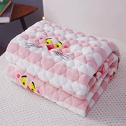 Winter nhung san hô một mảnh vải lanh và cashmere flannel tấm tatami đôi phòng đơn sang trọng ngắn sang trọng - Khăn trải giường