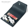 Đức hiện đại túi da khóa túi lưu trữ ví nam nữ một loại kéo khóa dung lượng lớn túi đơn giản - Ví / chủ thẻ ví cầm tay nam lv