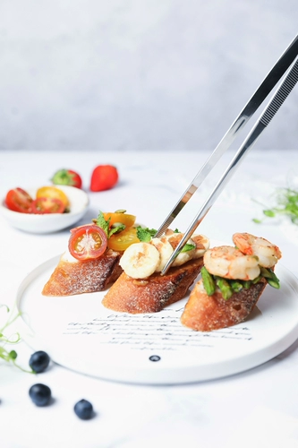 Прохладная новая Yiyi Утолщение 12 -дюймовая профессиональная западная плоская плоская пищевая еда 304 Грейт из нержавеющей стали из нержавеющей стали