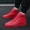 Giày nam màu đỏ Phiên bản Hàn Quốc của xu hướng giày cao cổ hoang dã Giày thể thao thông thường Gaobang Giày thủy triều nam mùa đông