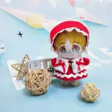 Кукла, юбка, жилет, хлопковый комплект, аксессуар для волос, 15 см, детская одежда