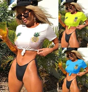 AliExpress Amazon Vụ nổ Bikini Châu Âu và Mỹ Bán giảm giá Một nửa Bộ bikini Bộ đồ bơi gợi cảm - Bikinis