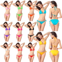 Đồ bơi Bikini Đồ bơi 11 Màu Kẹo Màu Bikini Nhà sản xuất Spot Spot Fire Fight Exploding DM005 - Bikinis shop do boi