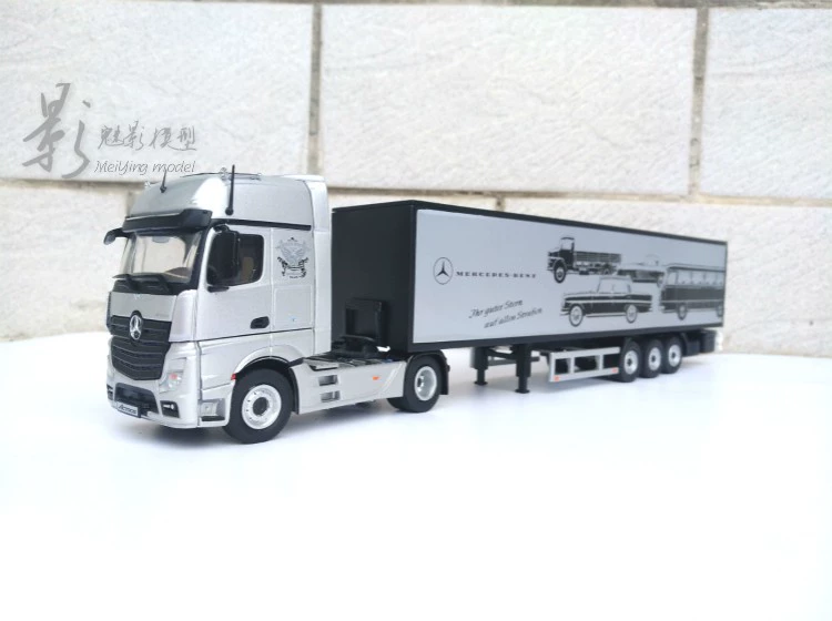 NZG1: 50 Mercedes-Benz MB Actros xe đầu kéo container mô hình vận chuyển hợp kim mô hình # 8621  09 - Chế độ tĩnh