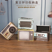Ретро камера, портативная деревянная коробка, система хранения, украшение, реквизит, ностальгия