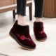 Вышитые красные 2105 женские хлопчатобумажные туфли