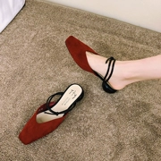 Dép nữ Baotou gió nàng tiên 2019 hè mới hoang dã dày dặn với đôi giày đêm khuya lưới đỏ một đôi hai mùa hè - Sandal