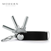 Đức Hiện Đại sáng tạo keychain key thiết bị lưu trữ SMART túi chìa khóa nam giới và phụ nữ da keychain
