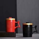 Мундштук, чашка, глина, чай со стаканом, простой и элегантный дизайн