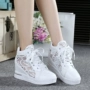 Mùa hè lưới giày thường tăng dày nền tảng sinh viên giày cao giày vải Hàn Quốc phiên bản của triều phụ nữ thở của giày shop giày thể thao nữ