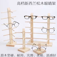 Новая сосна твердое дерево миопия очки стойки для стойки Display Rack Raw деревянные солнцезащитные очки солнцезащитные очки.