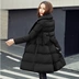 Chống mùa bông phụ nữ 2018 mùa đông mới Hàn Quốc thời trang dài xuống áo khoác bông trên đầu gối dày áo ấm Bông