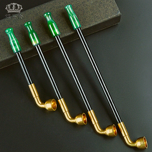 Мужская традиционная сухой дымовой мешок горшок старой в стиле чистого медного агата сигареты с твердым деревом сигарет сигарет сигарета