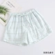 Mùa hè mềm mỏng cotton hai lớp gạc đồ ngủ nữ quần short chải bông cho quần nhà - Quần tây