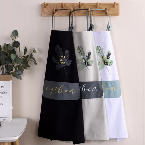 Скандинавский хлопковый фартук, ткань, кофейный нагрудник для домашнего использования, юбка в складку для работы