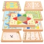 Checkers Bay Cờ Vua Cờ Backgammon Bàn Cờ Trò Chơi Nhiều Người Lớn Cờ Vua Trẻ Em của Câu Đố Đồ Chơi Bằng Gỗ đồ chơi gỗ việt nam