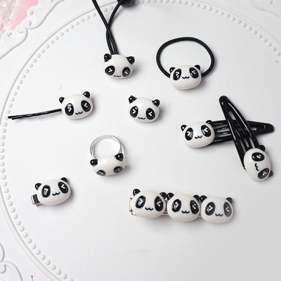 taobao agent Japanese cute hair accessory, brand hair rope, with little bears, Lolita style