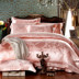 Châu âu satin bộ đồ giường jacquard bộ bốn bông quilt cover sheets cưới 1.8 m 2.0 m giường Bộ đồ giường bốn mảnh