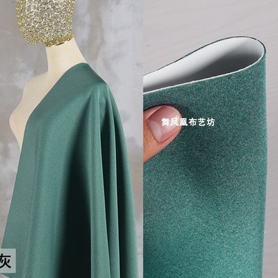 taobao agent Green Mahuma Gray 50D Ice Silk Double -layer Add Layer Filant Soft Space Cotton Fabric Air Layer Air Layer Food Design Foods